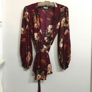 Nordstrom BP Wrap Blouse